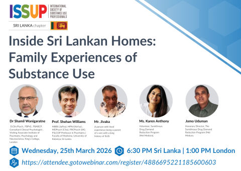 ISSUP Sri Lanka Webinar flyer