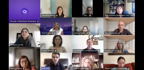 A photo from the online INEP session in Spanish. 