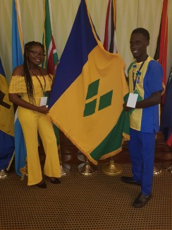 Photo with a participant from St. Vincent  