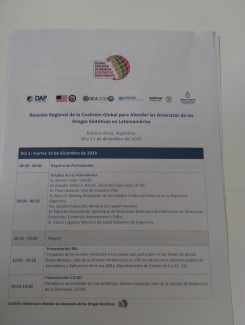 ISSUP estuvo presente en la Reunión Regional de la Coalición Global para Abordar las Amenazas de las Drogas Sintéticas en Latinoamérica.