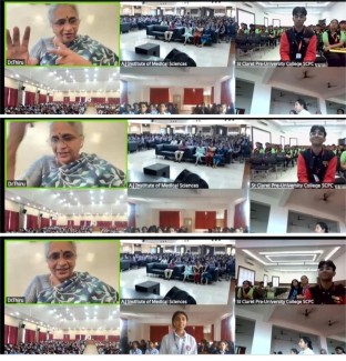 Various Universities attending the webinar