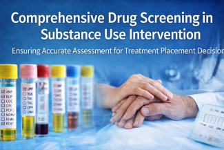 Comprehensive drug screening used in substance use intervention and treatment placement decisions.