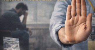 Drug-free definition in recovery and workplace policy illustrated by a person holding up their hand in refusal representing abstinence from substance use and drug-free workplace environments