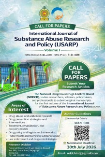 International Journal of Substance Abuse Research and Policy 