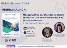 Managing drug use disorder treatment services in line with international ‘Key Quality Standards’ flyer