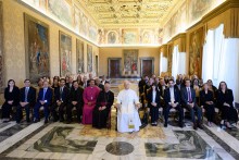 Photograph from the international Faith Based Meeting in Rome.